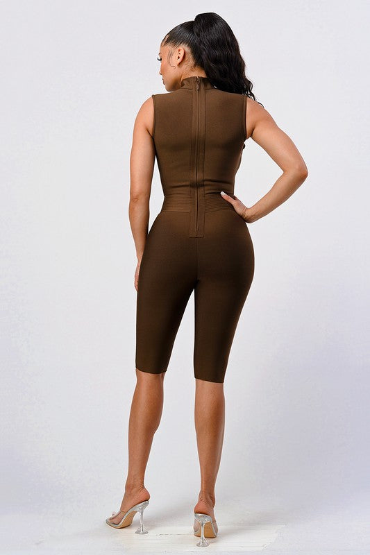 Criss Cross Sexy Bandage Romper